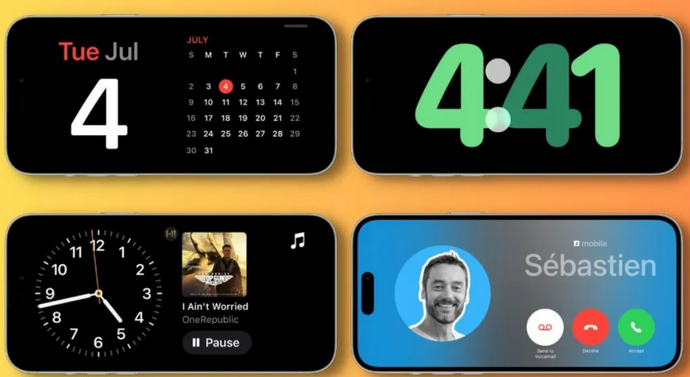 喀什苹果手机维修分享iOS17横屏充电待机显示有什么好处 