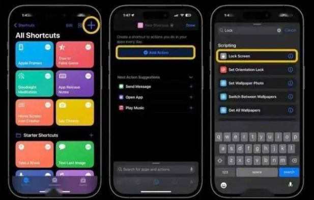 喀什苹果14锁屏维修店分享iPhone14升级iOS16.4后如何创建锁屏快捷方式 
