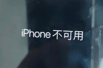 喀什苹果服务网点分享锁屏界面显示“iPhone 不可用”如何解决 